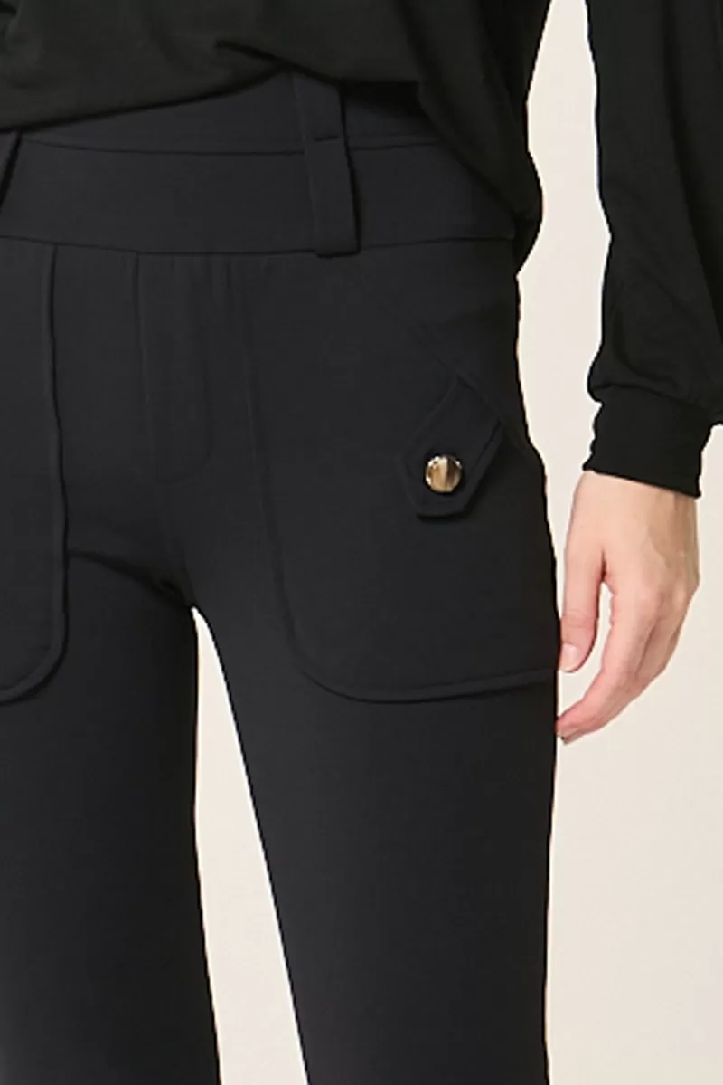 Hidrogênio - MARILIA BLACK FISHERMAN PANTS - 20319001 Hidrogênio - MARILIA BLACK FISHERMAN PANTS - 20319001