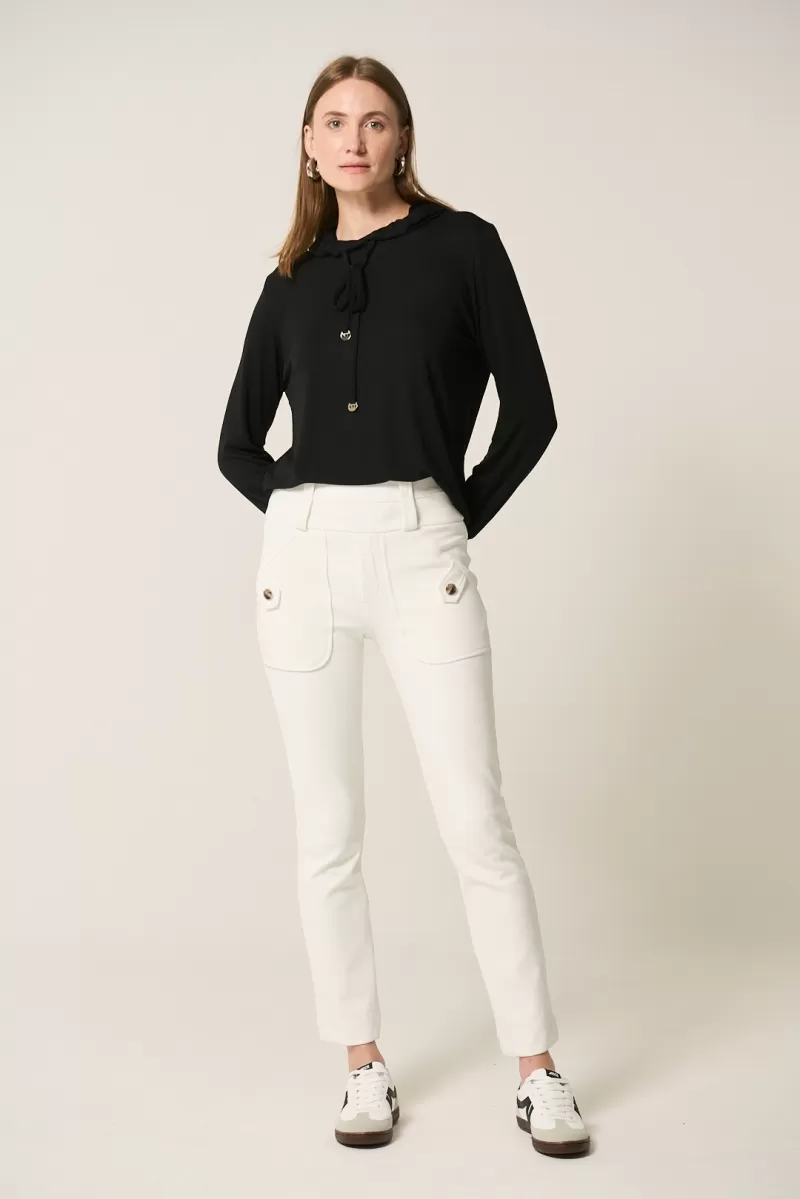 Hidrogênio - MARILIA OFF WHITE FISHERMAN PANTS - 20319018 Hidrogênio - MARILIA OFF WHITE FISHERMAN PANTS - 20319018