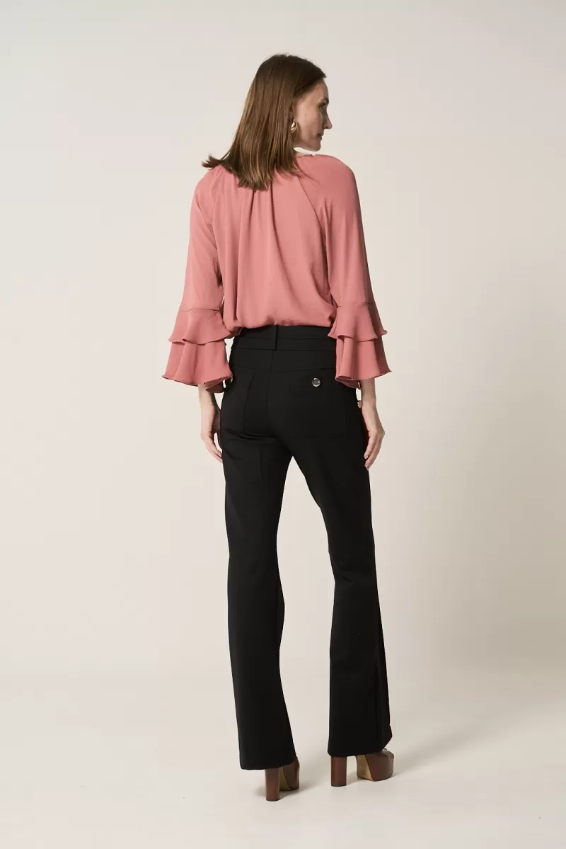 Hidrogênio - FLARE PANTS WITH BLACKBERRY LAPELS - 20359001 Hidrogênio - FLARE PANTS WITH BLACKBERRY LAPELS - 20359001