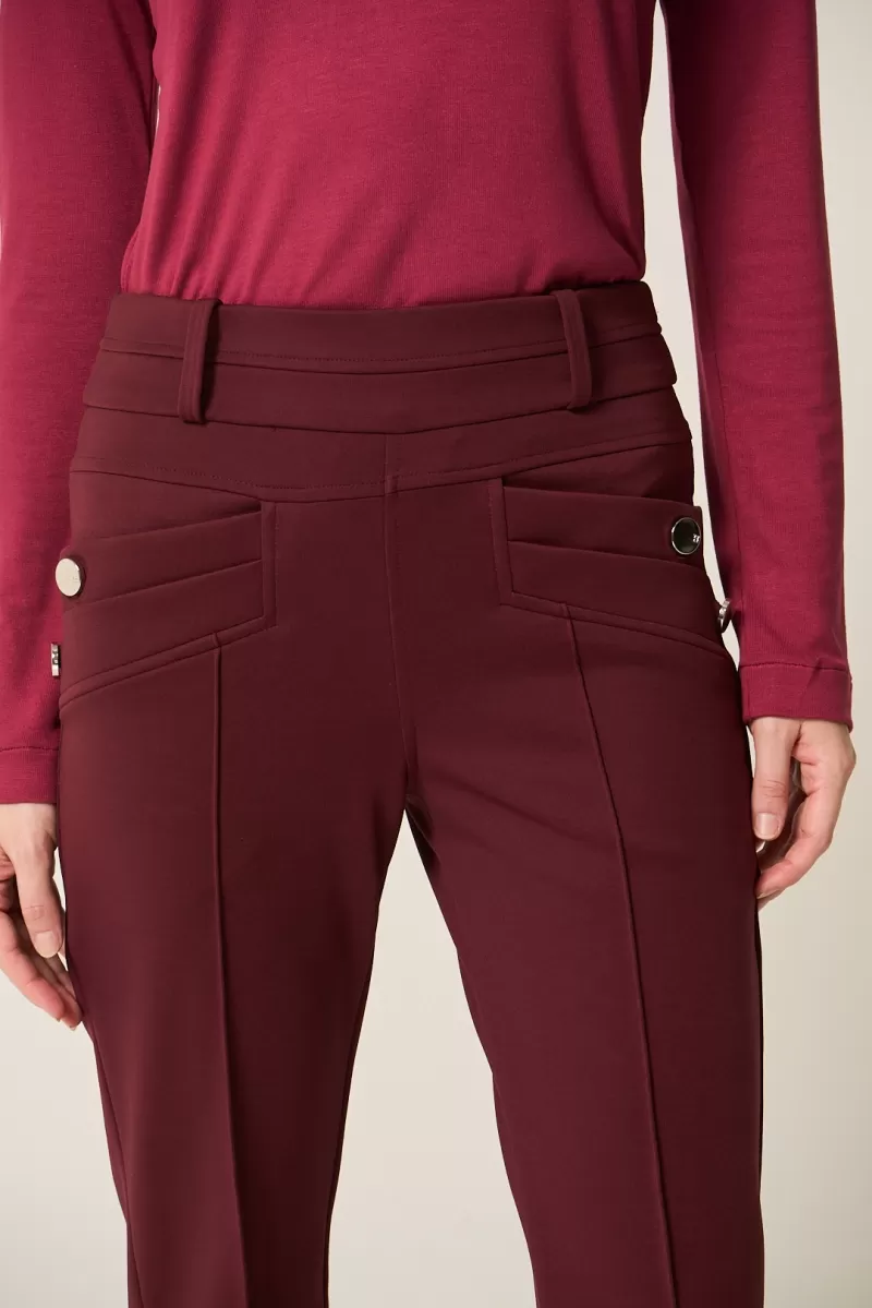 Hidrogênio - FLARE PANTS WITH WINE BLACKBERRY LAPELS - 20359043 Hidrogênio - FLARE PANTS WITH WINE BLACKBERRY LAPELS - 20359043