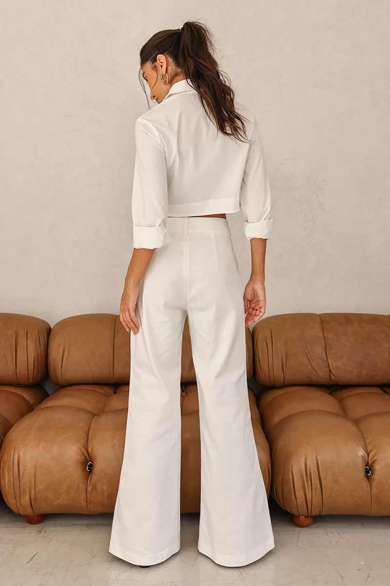Dot Clothing - Pants Twill Dot Clothing Mandi Off White - 2635OFF Dot Clothing - Pants Twill Dot Clothing Mandi Off White - 2635OFF