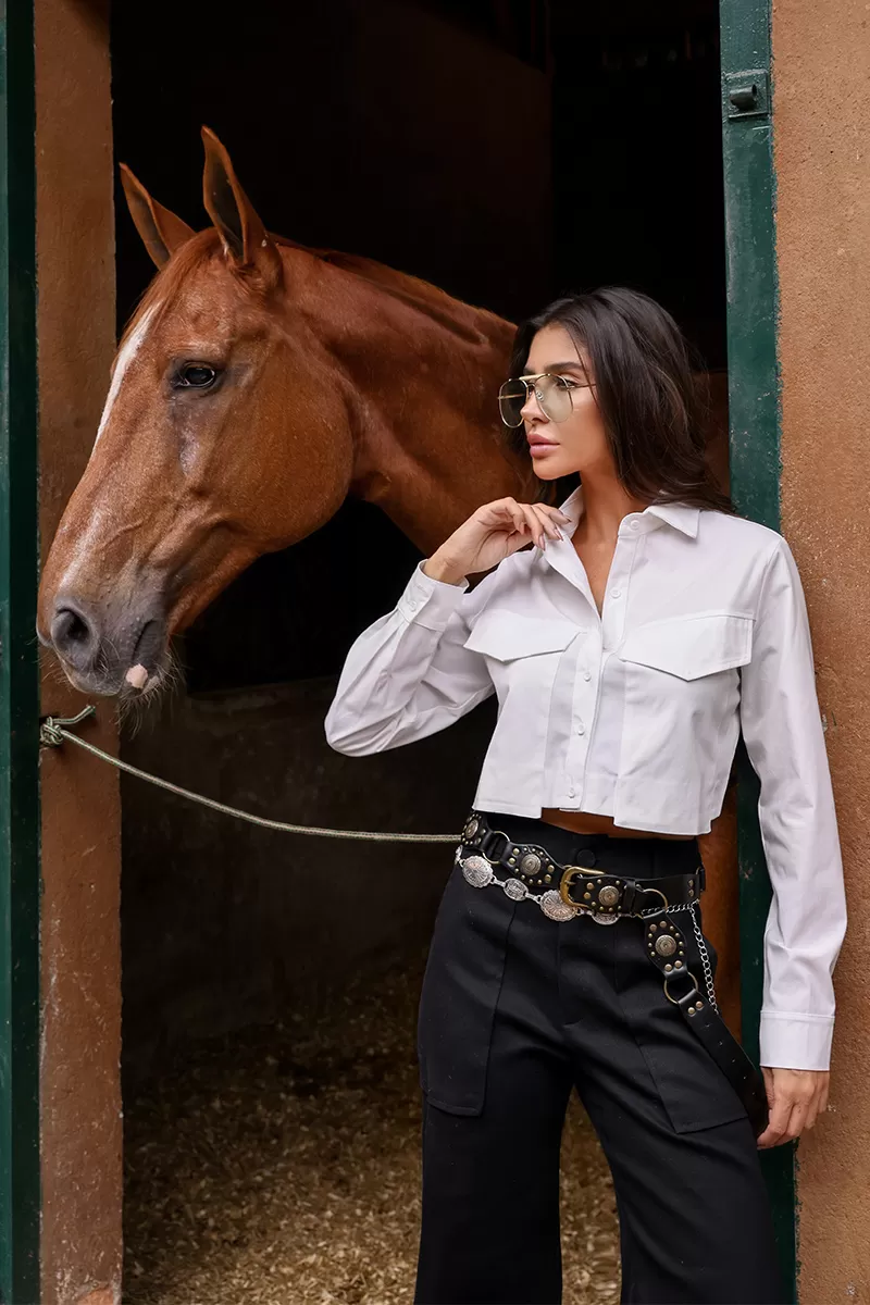 Dot Clothing - Dot Clothing Mandi Twill Pants Black - 2635PRETO