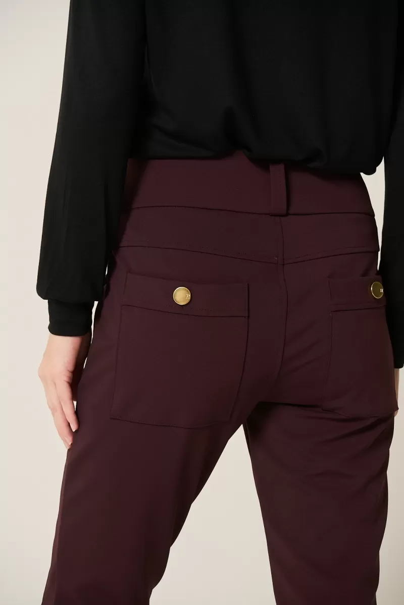 Hidrogênio - ROMILDA WINE SKINNY PANTS - 19971043 Hidrogênio - ROMILDA WINE SKINNY PANTS - 19971043