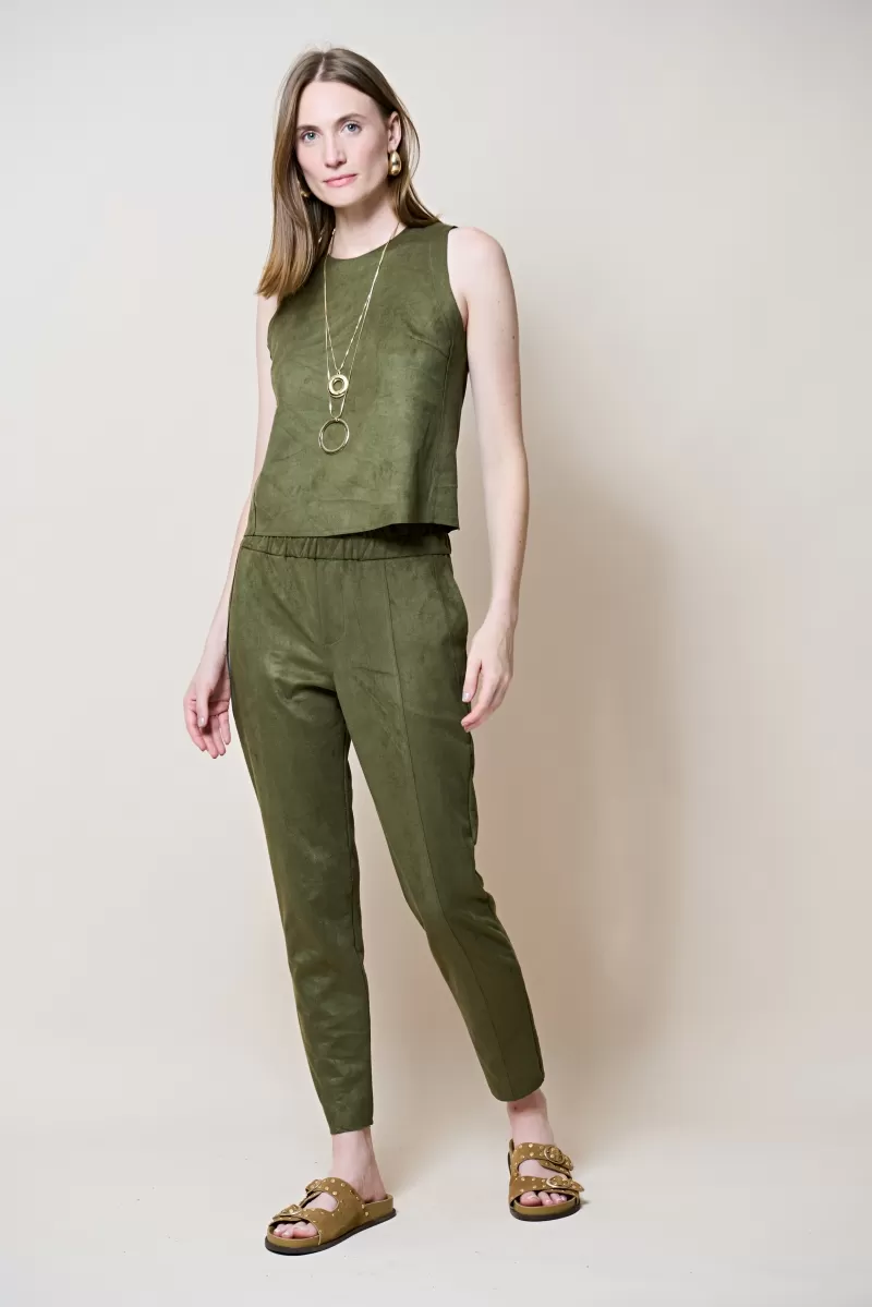Hidrogênio - OLIVE SUEDE THREAD TANK TOP - 20296391 Hidrogênio - OLIVE SUEDE THREAD TANK TOP - 20296391