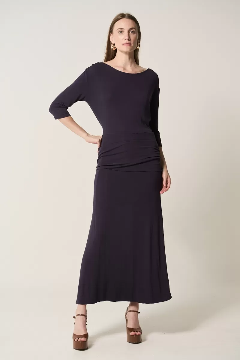 Hidrogênio - NAVY ASYMMETRICAL SHOULDER DRESS - 20284004 Hidrogênio - NAVY ASYMMETRICAL SHOULDER DRESS - 20284004