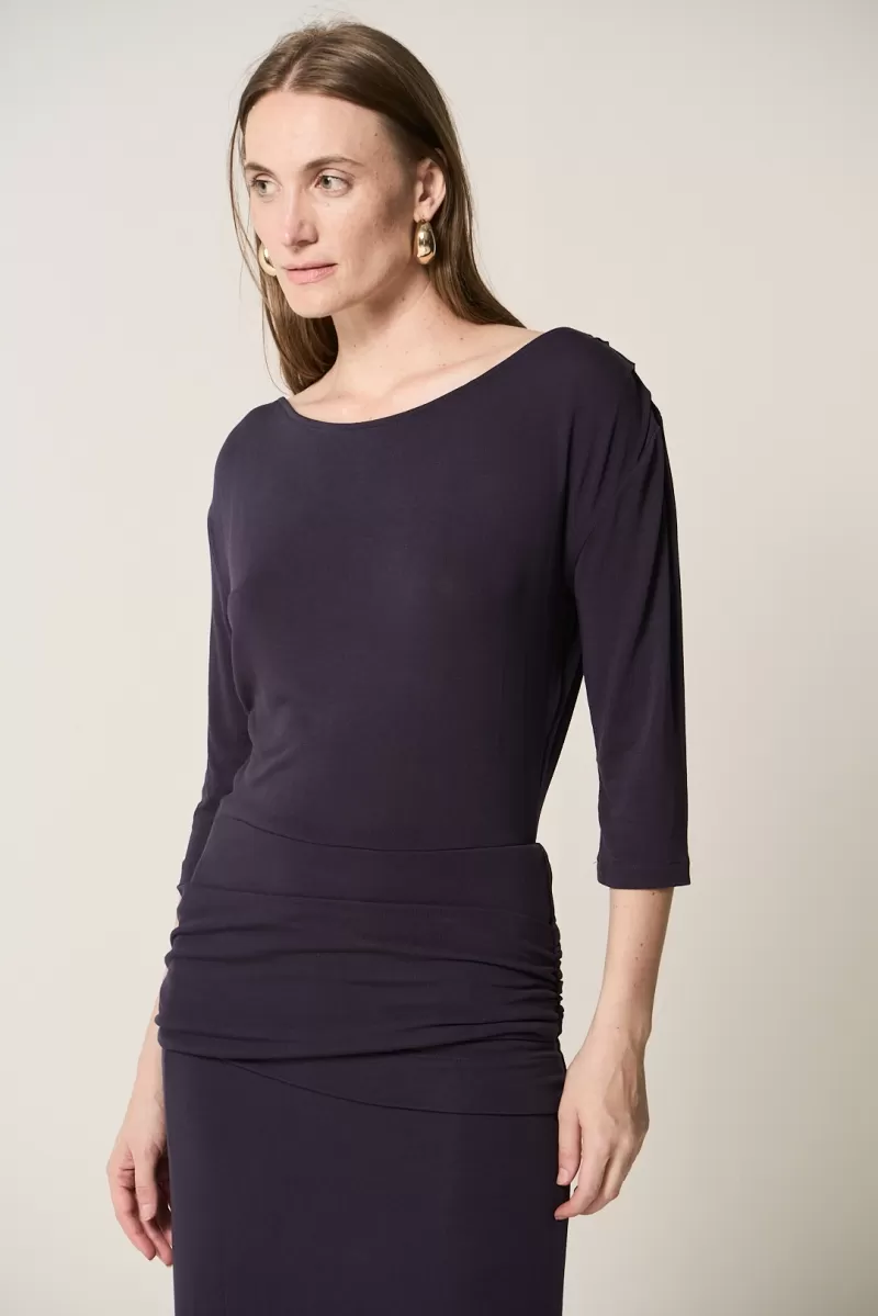 Hidrogênio - NAVY ASYMMETRICAL SHOULDER DRESS - 20284004 Hidrogênio - NAVY ASYMMETRICAL SHOULDER DRESS - 20284004