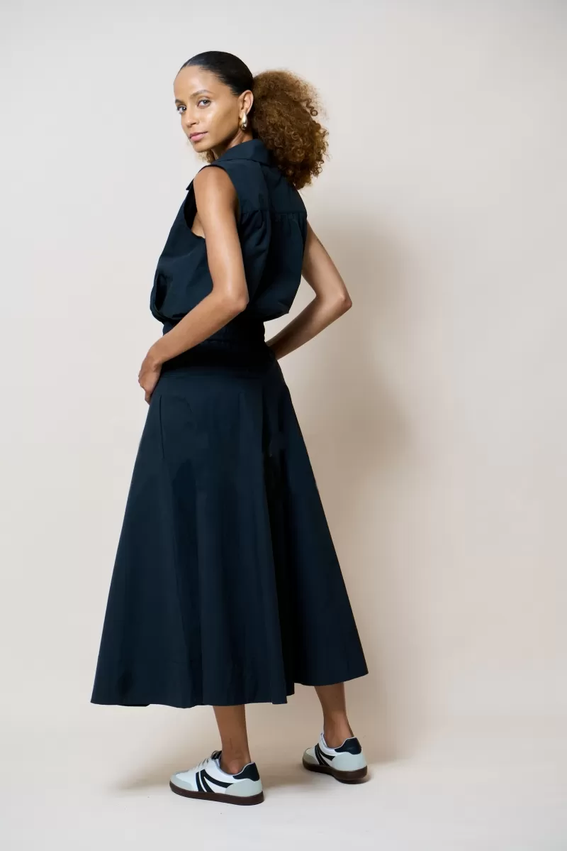 Hidrogênio - GODE SKIRT WITH BLACK ELASTIC - 20294001 Hidrogênio - GODE SKIRT WITH BLACK ELASTIC - 20294001