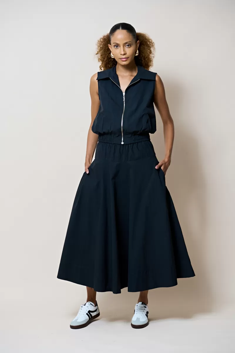 Hidrogênio - GODE SKIRT WITH BLACK ELASTIC - 20294001 Hidrogênio - GODE SKIRT WITH BLACK ELASTIC - 20294001