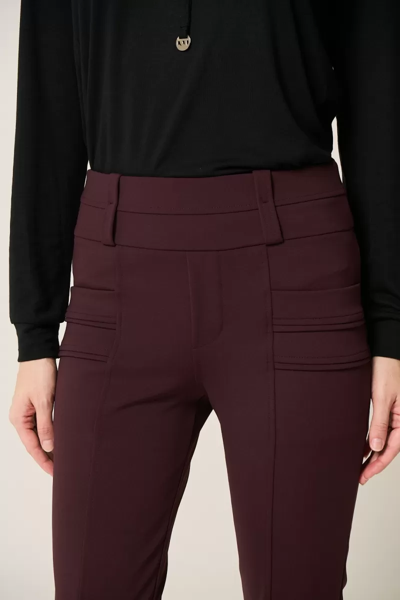 Hidrogênio - LUCIANA WINE FISHERMAN PANTS WITH POCKETS AND PIPE - 20307043 Hidrogênio - LUCIANA WINE FISHERMAN PANTS WITH POCKETS AND PIPE - 20307043