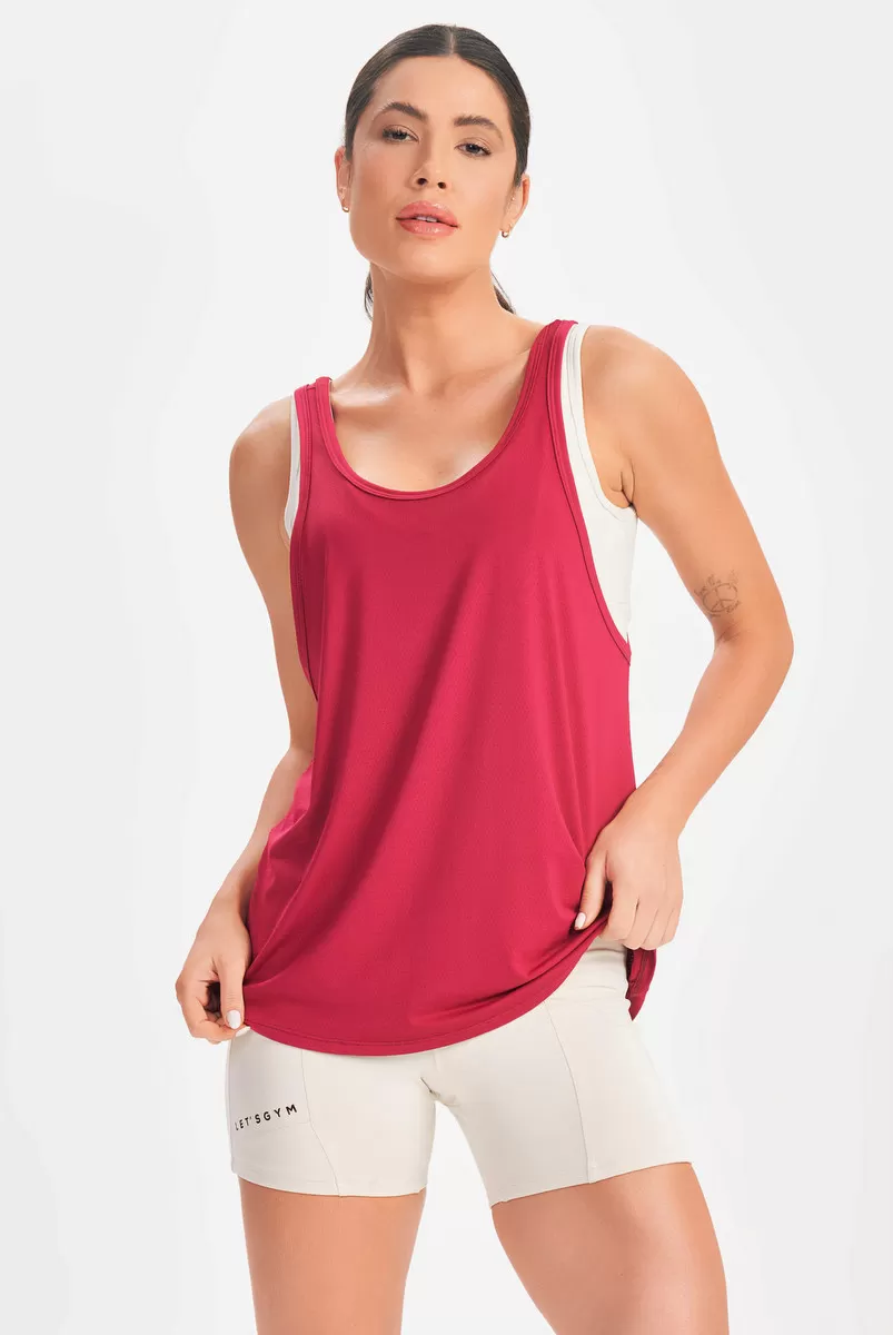 Lets Gym - Exclusive Marsala Tank Shirt - 2578MS Lets Gym - Exclusive Marsala Tank Shirt - 2578MS