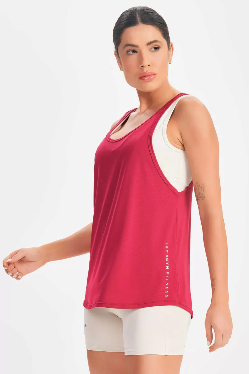 Lets Gym - Exclusive Marsala Tank Shirt - 2578MS Lets Gym - Exclusive Marsala Tank Shirt - 2578MS