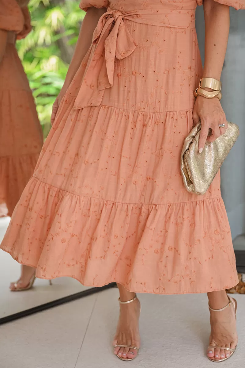 Miss Misses - Dress Marcela Laise 3/4 Sleeve EC/Caramel Stripe - 54499134 Miss Misses - Dress Marcela Laise 3/4 Sleeve EC/Caramel Stripe - 54499134