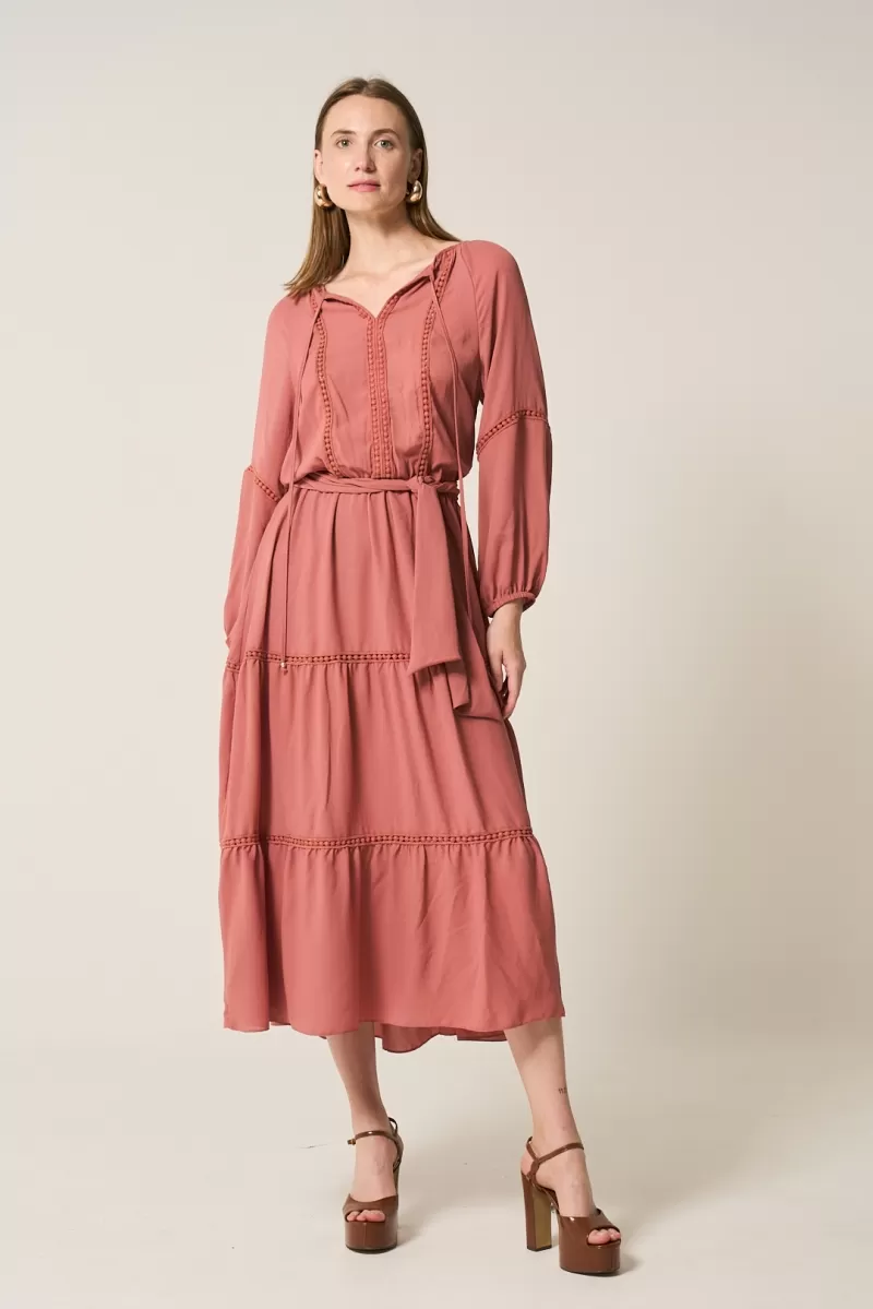 Hidrogênio - PUFFY RUFFLED DRESS IN ROSE - 20285070 Hidrogênio - PUFFY RUFFLED DRESS IN ROSE - 20285070