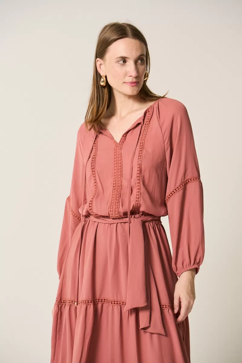 Hidrogênio - PUFFY RUFFLED DRESS IN ROSE - 20285070 Hidrogênio - PUFFY RUFFLED DRESS IN ROSE - 20285070