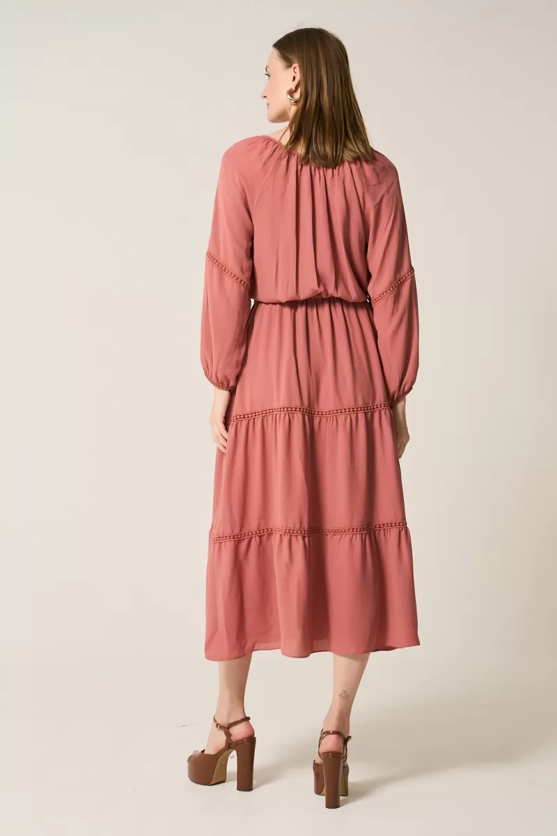 Hidrogênio - PUFFY RUFFLED DRESS IN ROSE - 20285070 Hidrogênio - PUFFY RUFFLED DRESS IN ROSE - 20285070