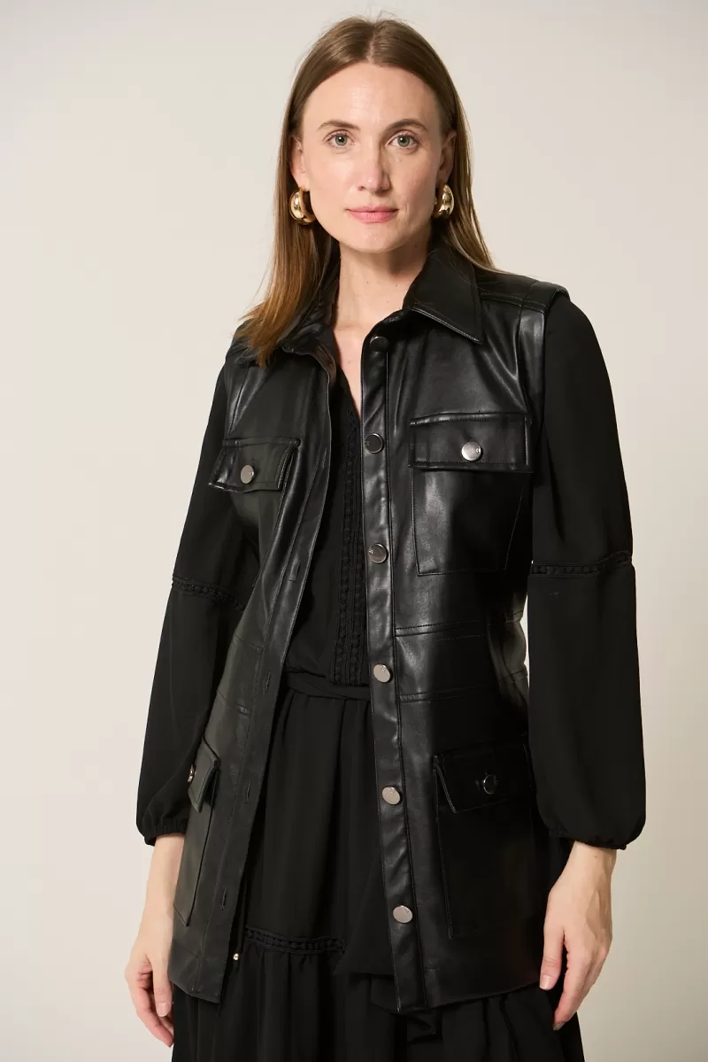 Hidrogênio - BLACK UTILITY VEST WITH STRAP - 20290001 Hidrogênio - BLACK UTILITY VEST WITH STRAP - 20290001