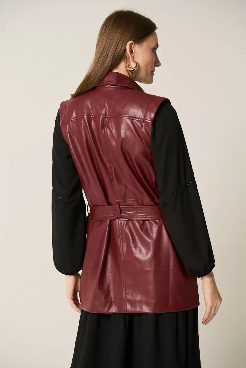 Hidrogênio - WINE UTILITY VEST WITH BAND - 20290043 Hidrogênio - WINE UTILITY VEST WITH BAND - 20290043
