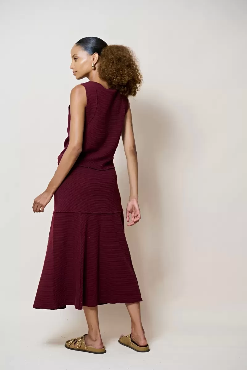 Hidrogênio - TANK TOP WITH WINE THREAD DETAIL - 20376043 Hidrogênio - TANK TOP WITH WINE THREAD DETAIL - 20376043