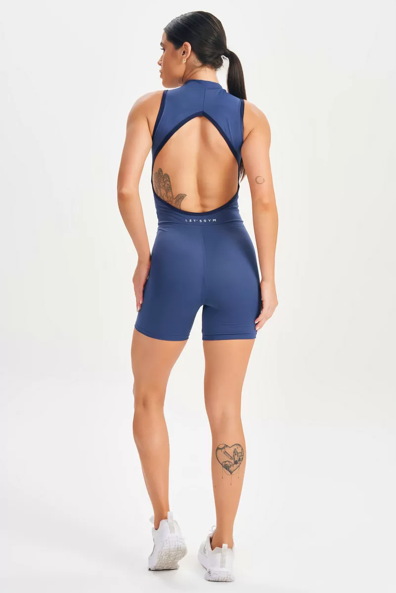 Lets Gym - Dark Blue Romper - 2636AZ