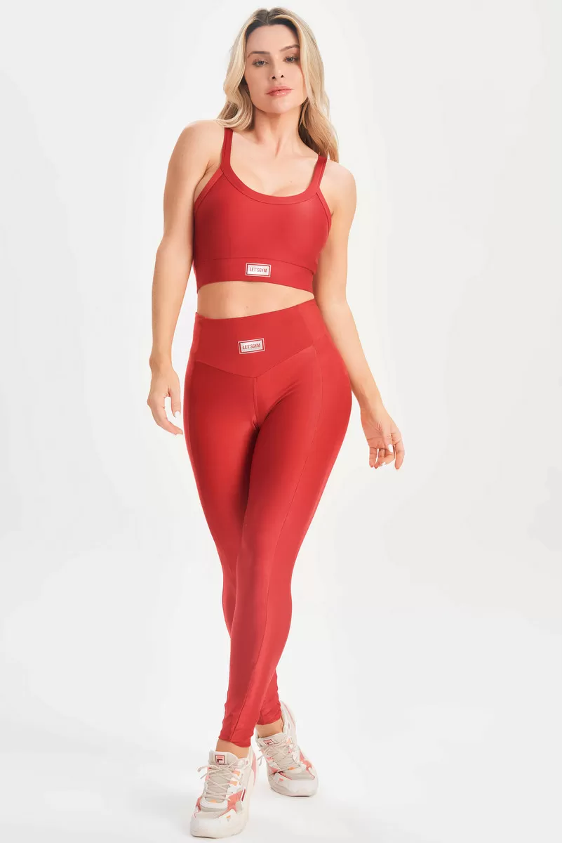 Lets Gym - Red Bright Top - 2141BVM