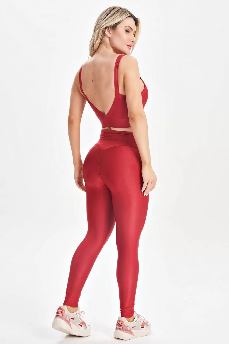 Lets Gym - Red Bright Top - 2141BVM