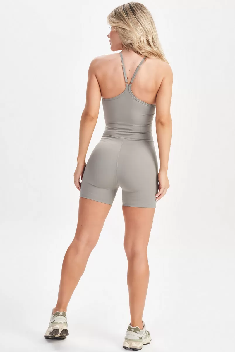 Lets Gym - Romper Chronos Burnt Cement - 2706CQ Lets Gym - Romper Chronos Burnt Cement - 2706CQ