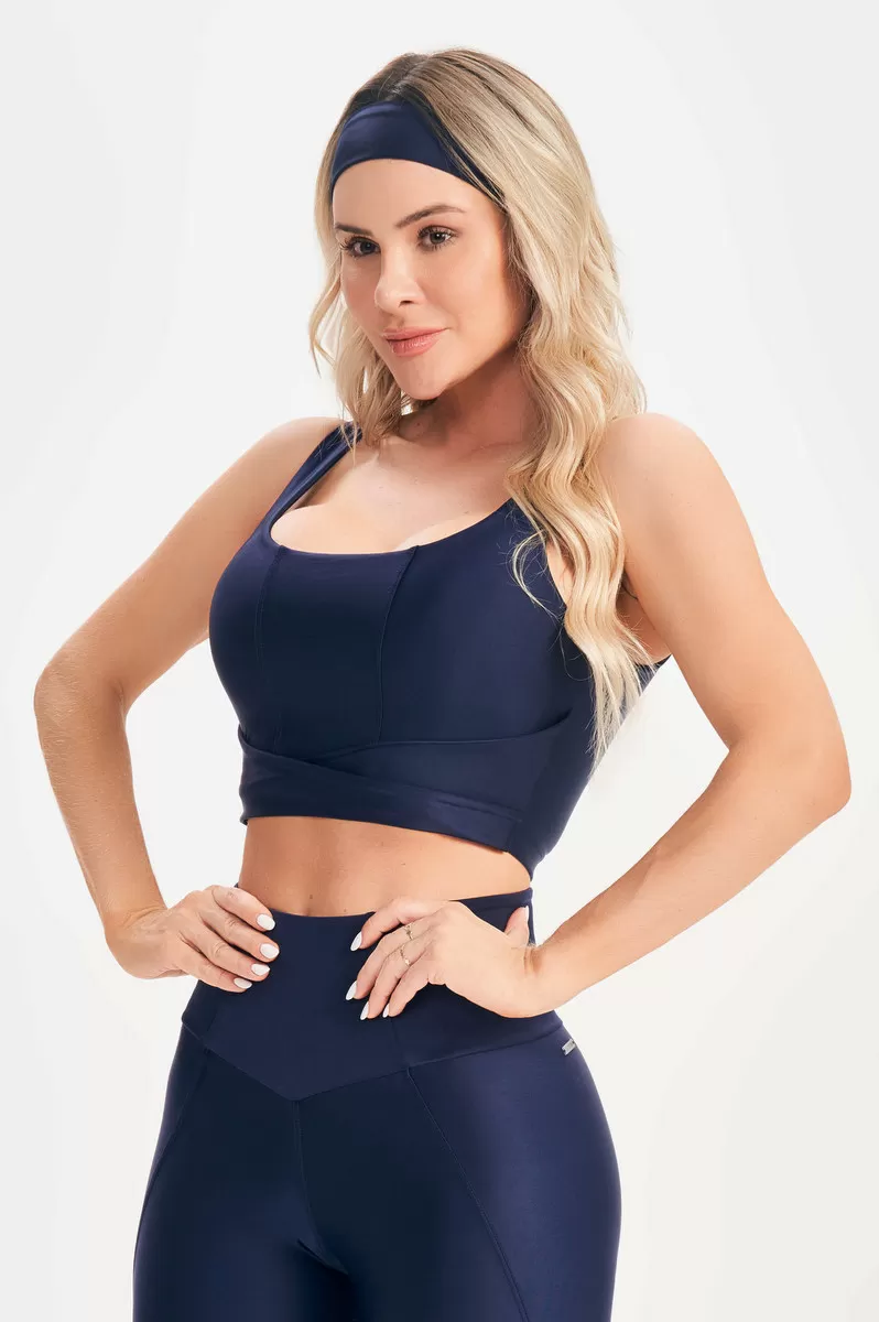 Lets Gym - Navy Blue Fatale Top - 2651AZ