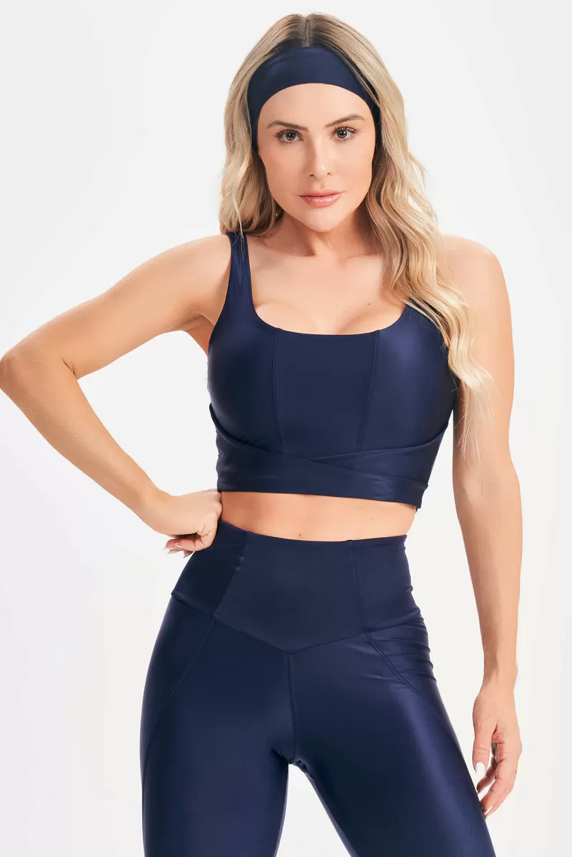 Lets Gym - Navy Blue Fatale Top - 2651AZ