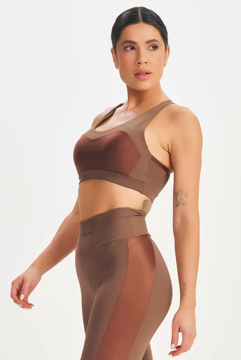 Lets Gym - Dark Brown Top - 2634MR Lets Gym - Dark Brown Top - 2634MR