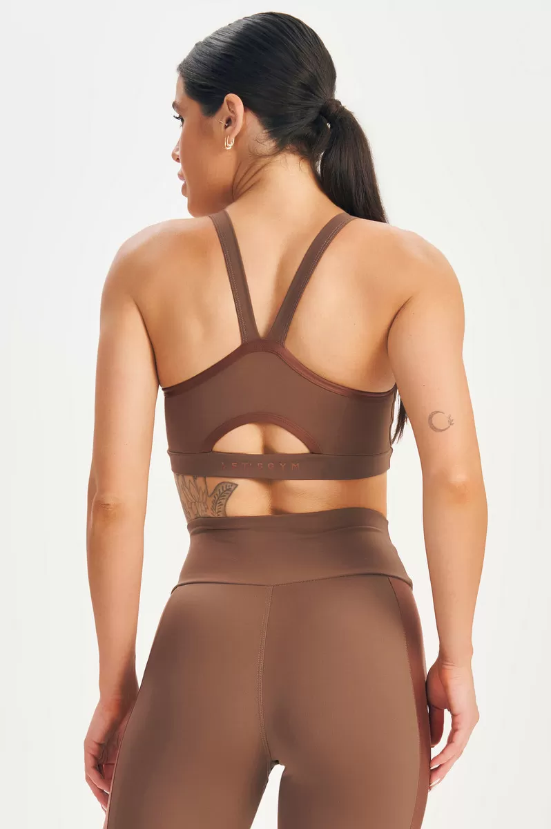 Lets Gym - Dark Brown Top - 2634MR Lets Gym - Dark Brown Top - 2634MR