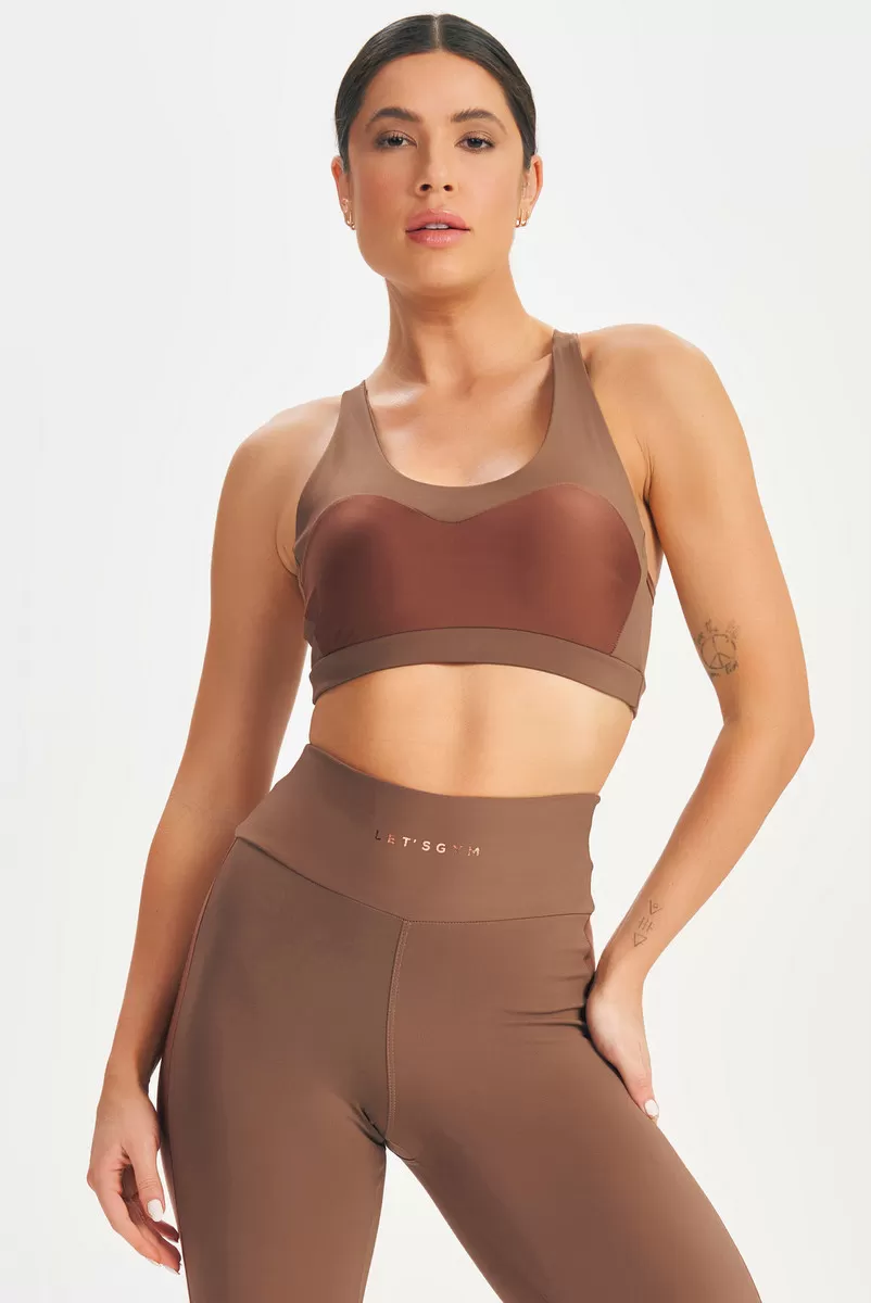 Lets Gym - Dark Brown Top - 2634MR Lets Gym - Dark Brown Top - 2634MR
