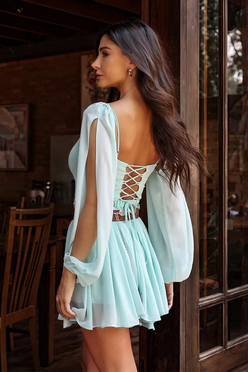 Dot Clothing - Dot Clothing Hanna Removable Sleeve Romper Aqua Green - 2629VERDE Dot Clothing - Dot Clothing Hanna Removable Sleeve Romper Aqua Green - 2629VERDE