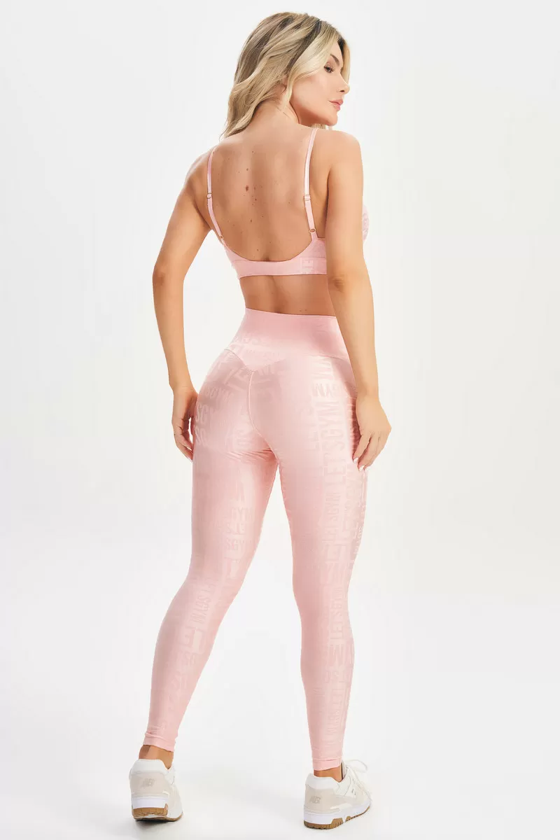 Lets Gym - Top Velvet Name Rosê - 2627RS Lets Gym - Top Velvet Name Rosê - 2627RS