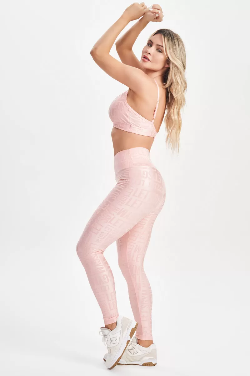 Lets Gym - Top Velvet Name Rosê - 2627RS Lets Gym - Top Velvet Name Rosê - 2627RS