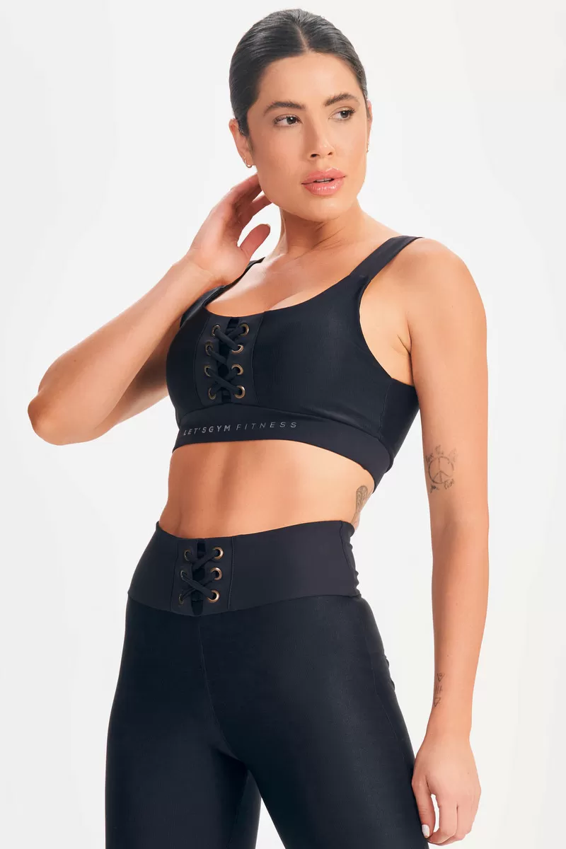 Lets Gym - Black Refine Top - 2691PT Lets Gym - Black Refine Top - 2691PT