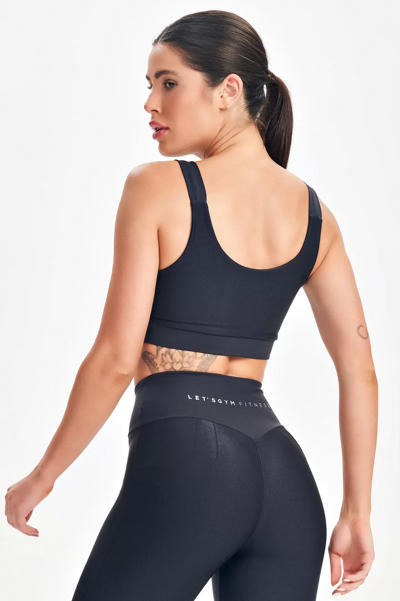 Lets Gym - Black Refine Top - 2691PT Lets Gym - Black Refine Top - 2691PT