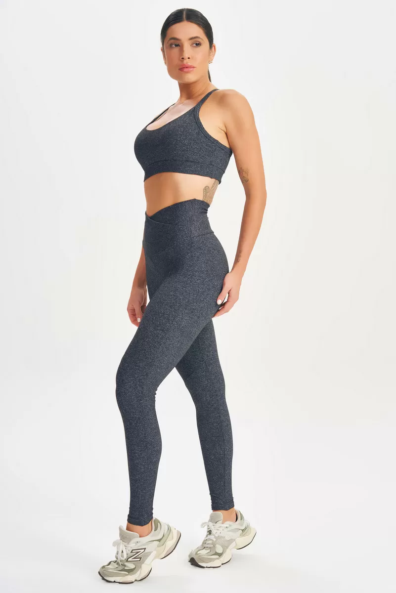 Lets Gym - Basic Fusion Top Grey Blend - 2616ME Lets Gym - Basic Fusion Top Grey Blend - 2616ME