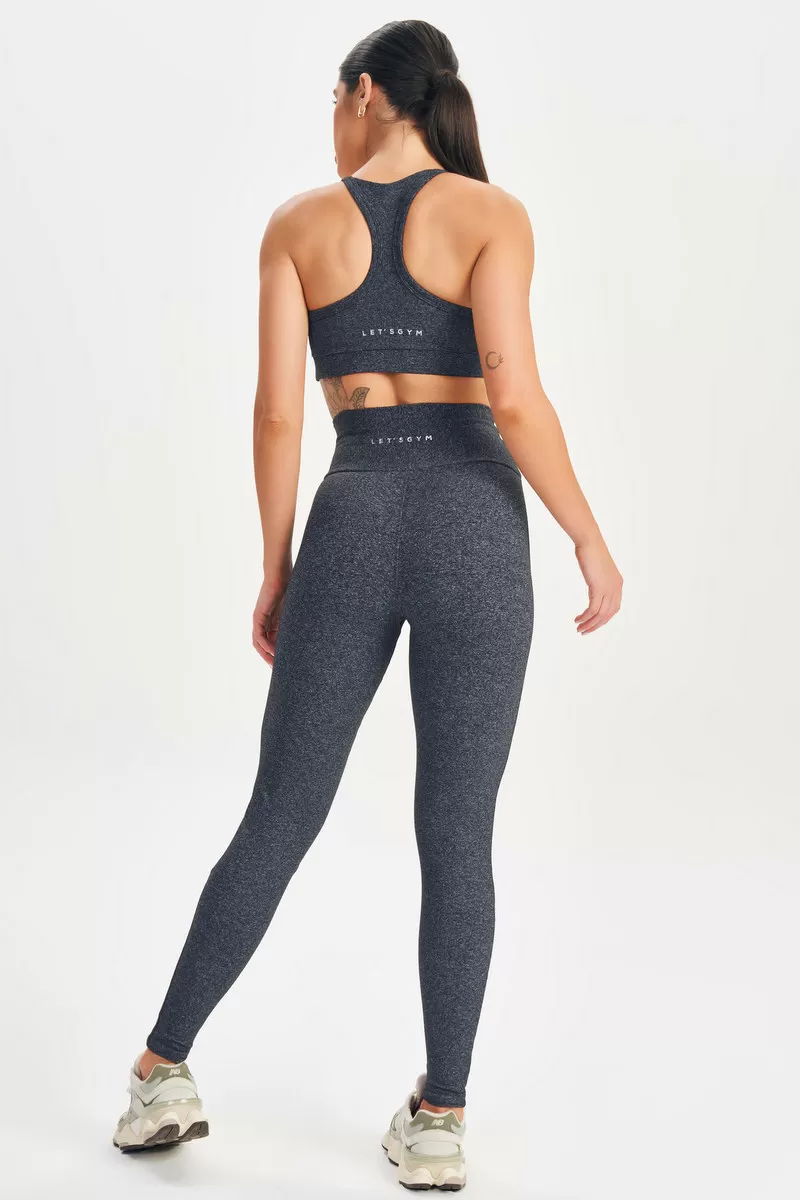 Lets Gym - Basic Fusion Top Grey Blend - 2616ME Lets Gym - Basic Fusion Top Grey Blend - 2616ME
