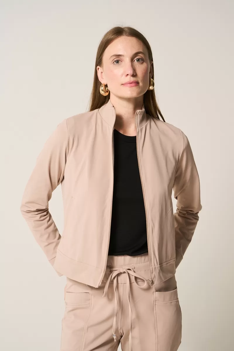 Hidrogênio - POLYAMIDE JACKET WITH ZIPPER CHOCOLATE - 19945032 Hidrogênio - POLYAMIDE JACKET WITH ZIPPER CHOCOLATE - 19945032