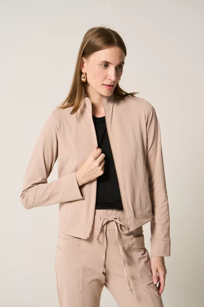 Hidrogênio - POLYAMIDE JACKET WITH ZIPPER CHOCOLATE - 19945032 Hidrogênio - POLYAMIDE JACKET WITH ZIPPER CHOCOLATE - 19945032