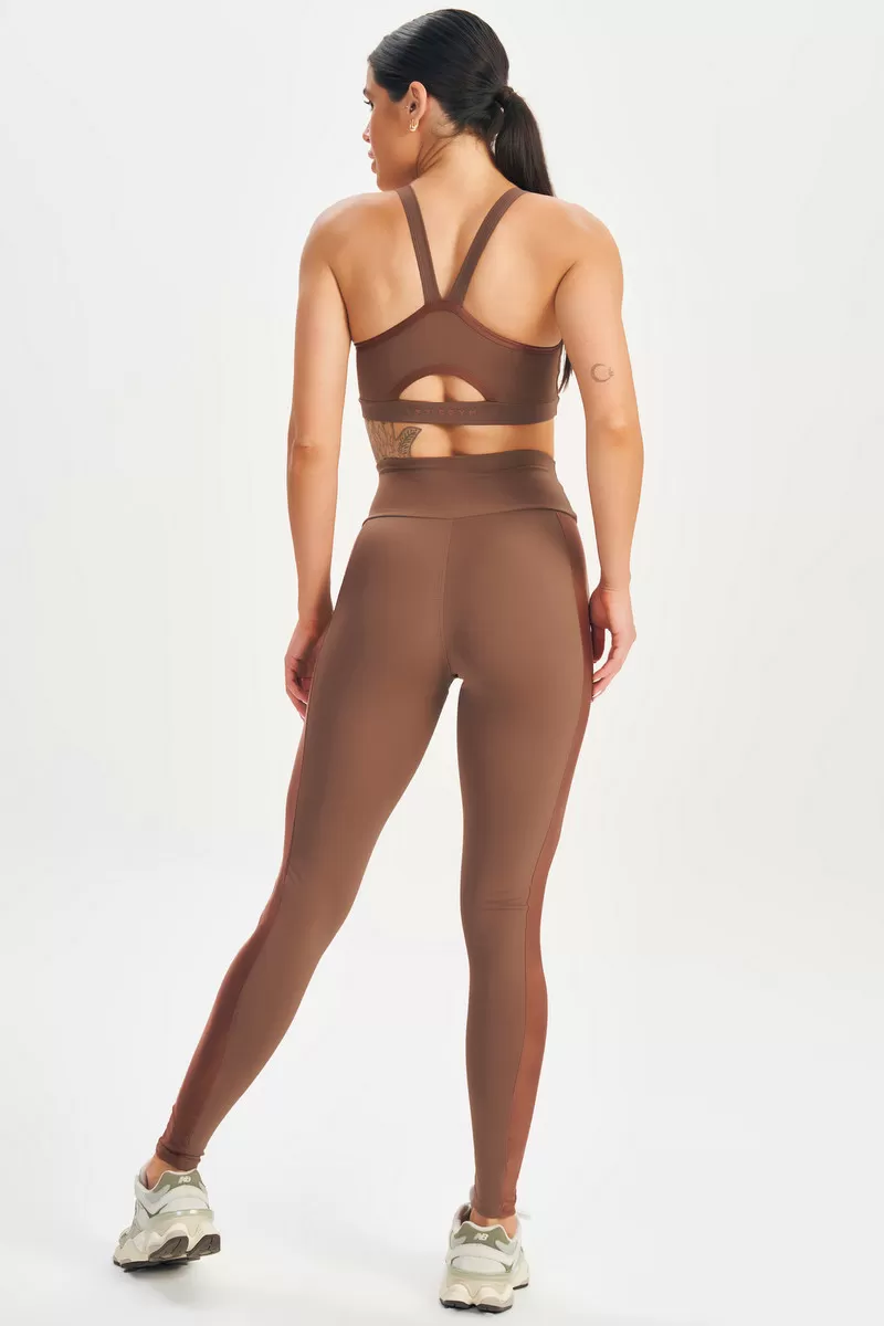 Lets Gym - Dark Brown Leggings - 2635MR Lets Gym - Dark Brown Leggings - 2635MR