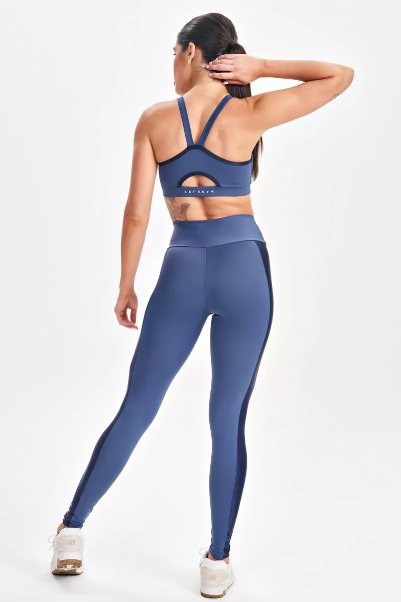 Lets Gym - Dark Blue Leggings - 2635AZ Lets Gym - Dark Blue Leggings - 2635AZ