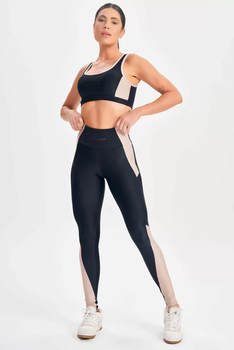 Lets Gym - Black Happiness Leggings - 2689APT Lets Gym - Black Happiness Leggings - 2689APT