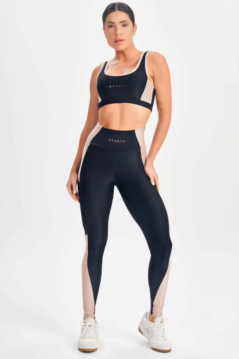 Lets Gym - Black Happiness Leggings - 2689APT Lets Gym - Black Happiness Leggings - 2689APT