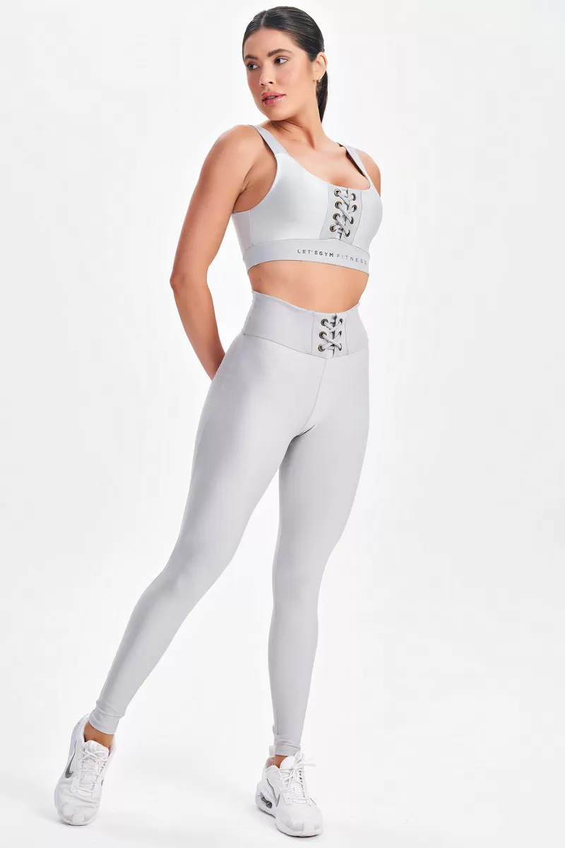 Lets Gym - Silver Refine Leggings - 2692PR