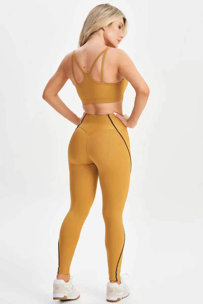 Lets Gym - Lets Basic Mustard Leggings - 2580MD Lets Gym - Lets Basic Mustard Leggings - 2580MD