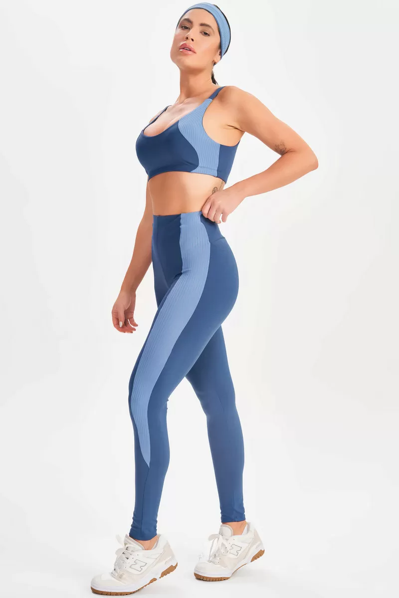Lets Gym - Radiant Blue Leggings - 2640AZ Lets Gym - Radiant Blue Leggings - 2640AZ