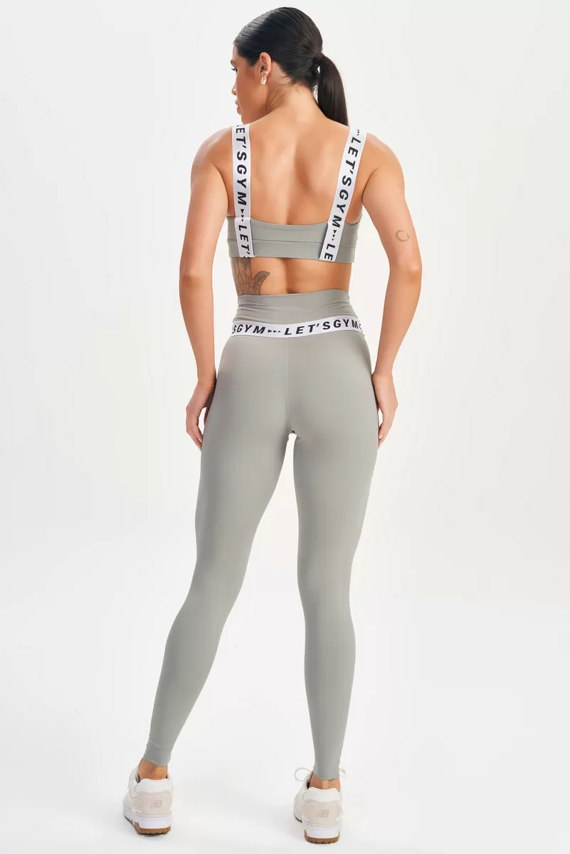 Lets Gym - Burnt Gray Chaos Leggings - 2619CQ Lets Gym - Burnt Gray Chaos Leggings - 2619CQ