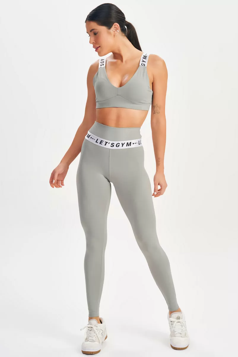 Lets Gym - Burnt Gray Chaos Leggings - 2619CQ