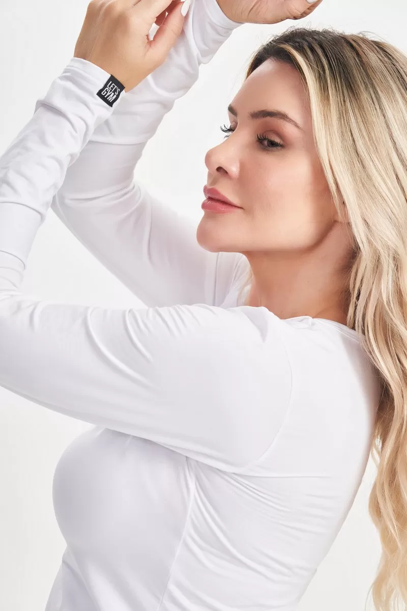 Lets Gym - White Thermal Shirt - 2324BR Lets Gym - White Thermal Shirt - 2324BR